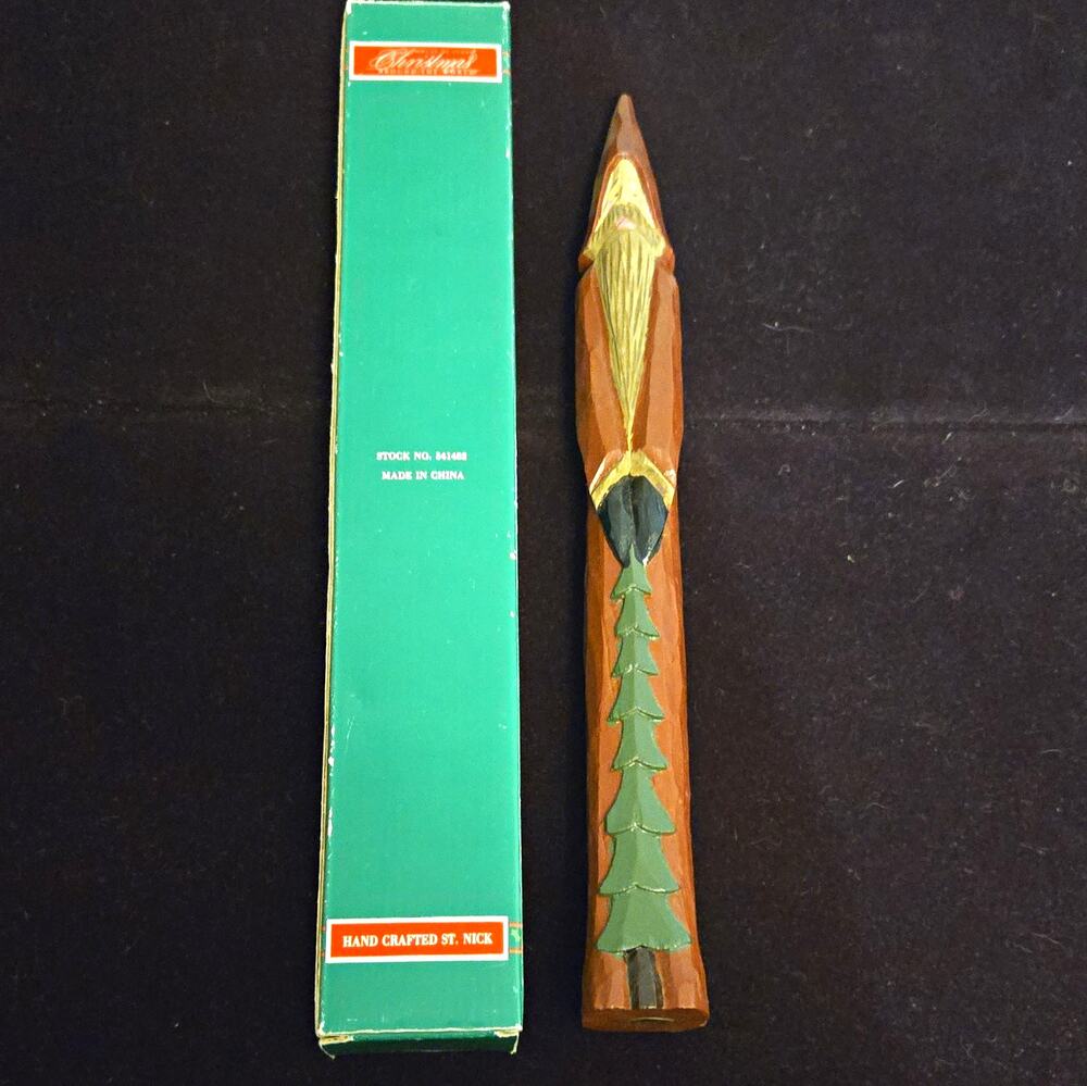 Vtg House of Lloyd Christmas Around the World Pencil Santa Figurine 541482